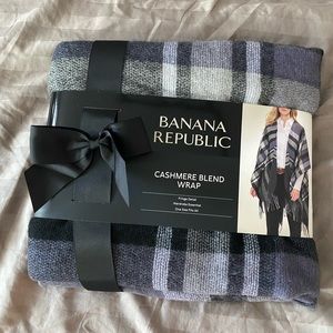 Banana Republic Plaid Cashmere Wrap